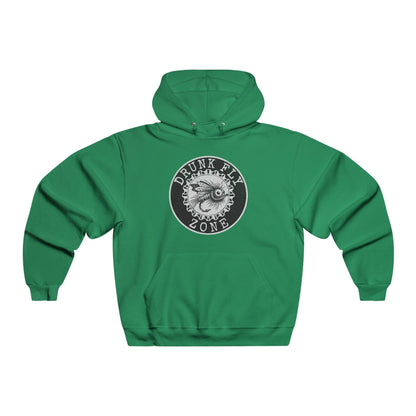 Jerzees Hoodie – Black & White Fishing Logo
