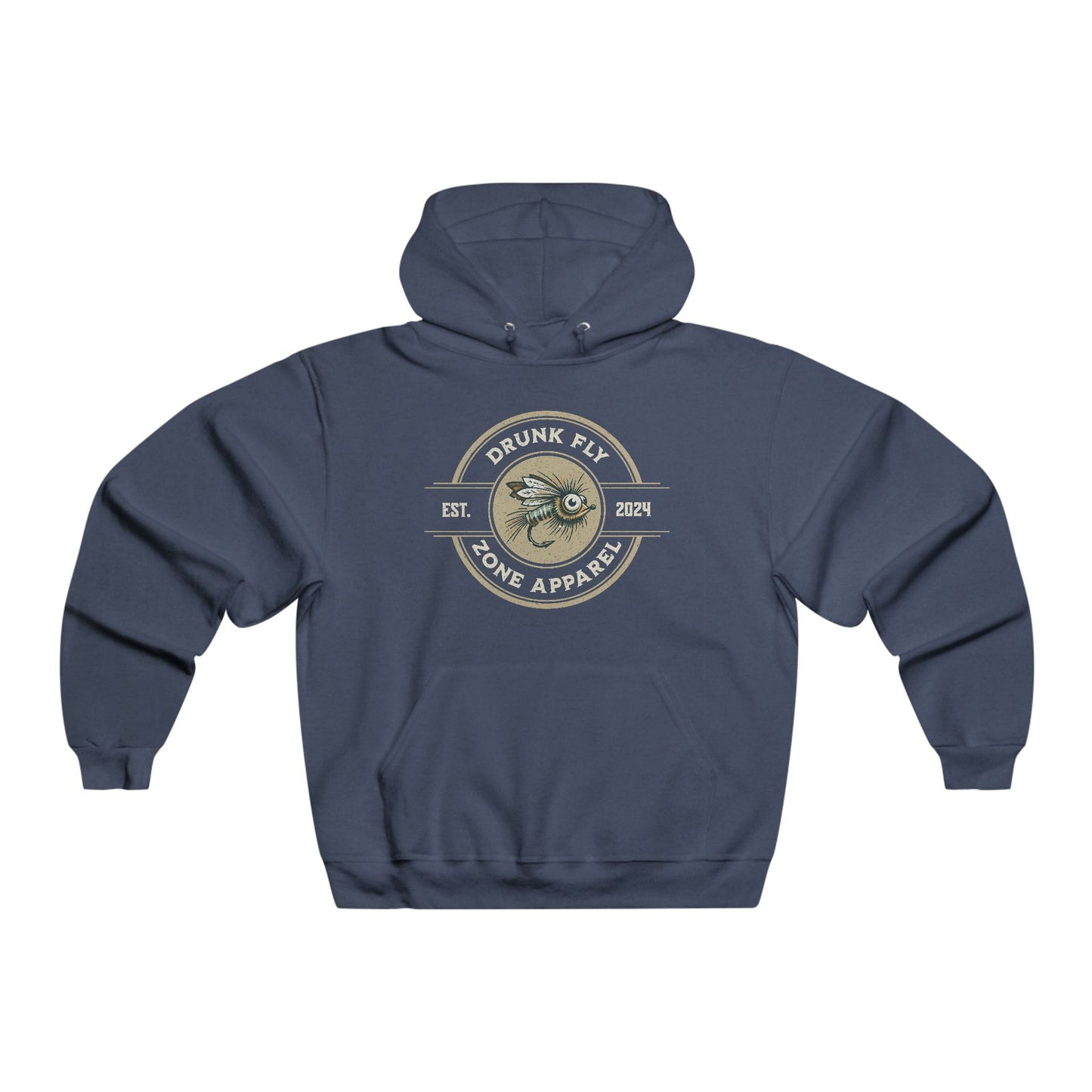Jerzees Hoodie – Retro Fly Fishing Logo