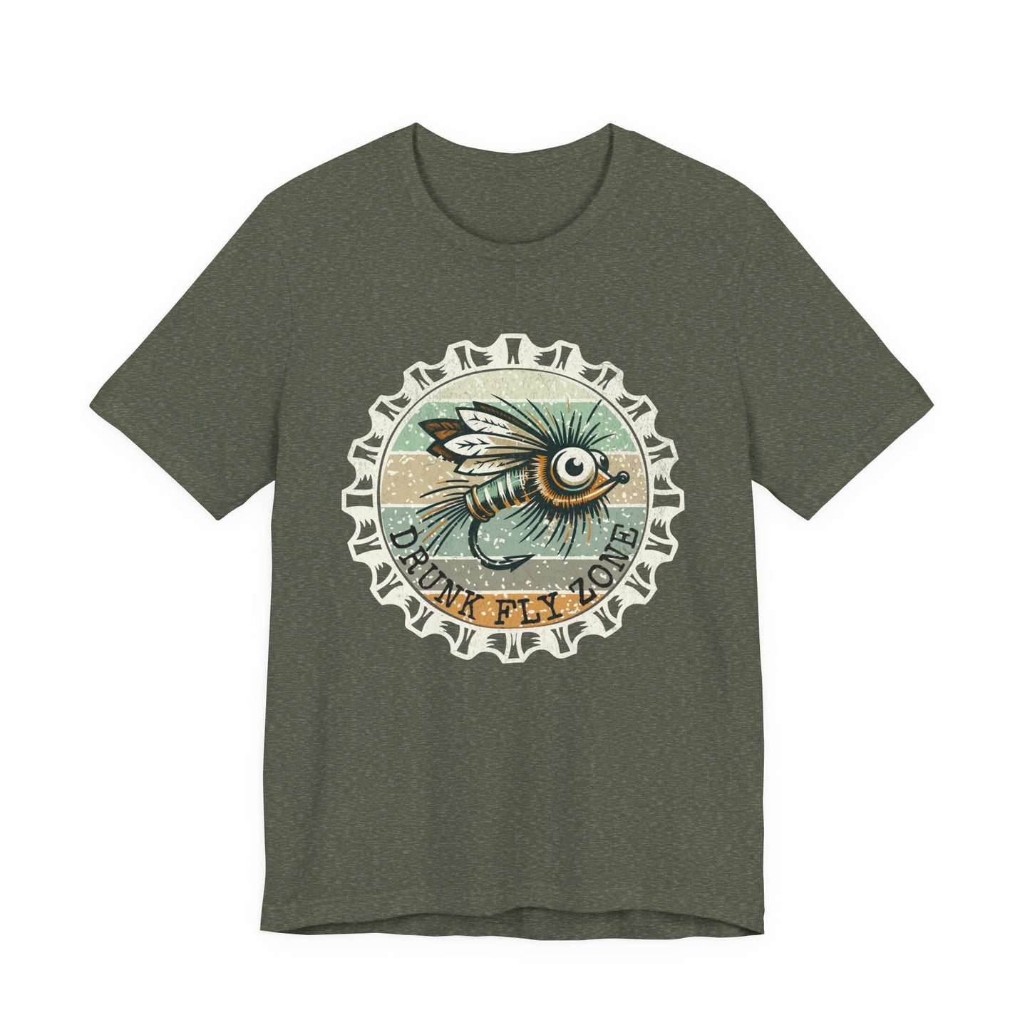 Cotton Tee- Retro Bottlecap Steelhead