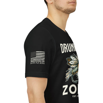 Cotton Tee - American Flag Sleeve