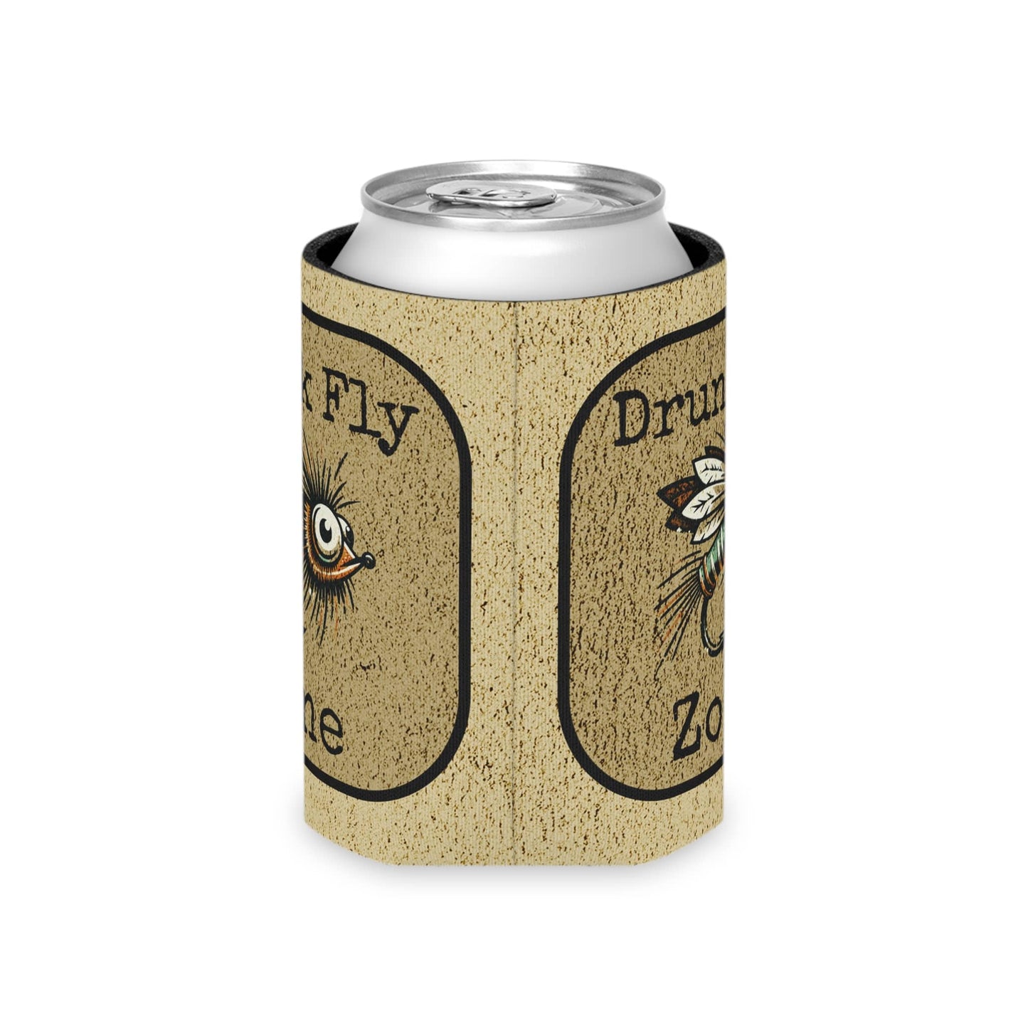 Can Cooler - Drunk Fly Zone Logo