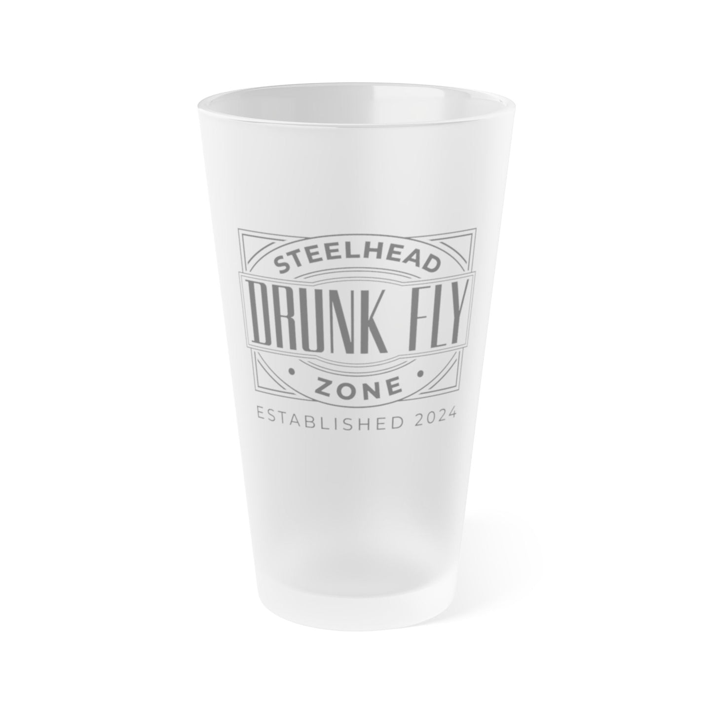 DFZ Frosted Pint Glass, 16oz