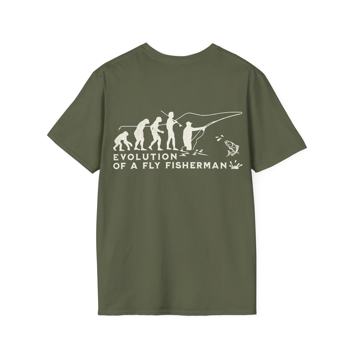 Cotton Tee- Evolution of a Fisherman