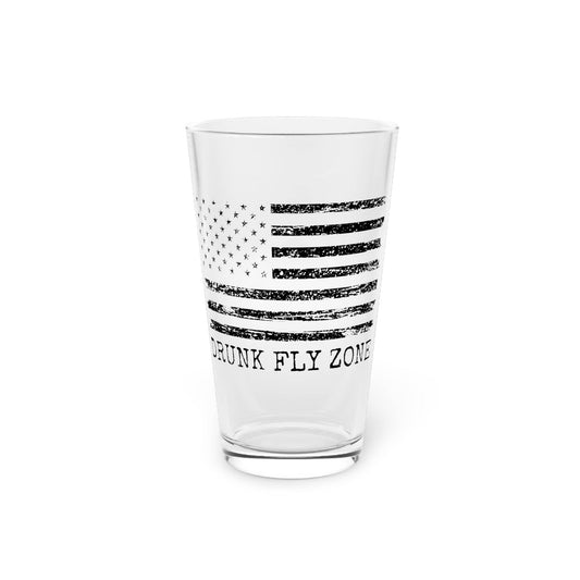 Pint Glass 16 oz American Flag