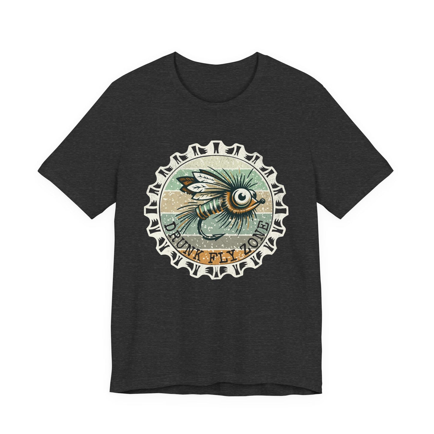 Cotton Tee- Retro Bottlecap Steelhead