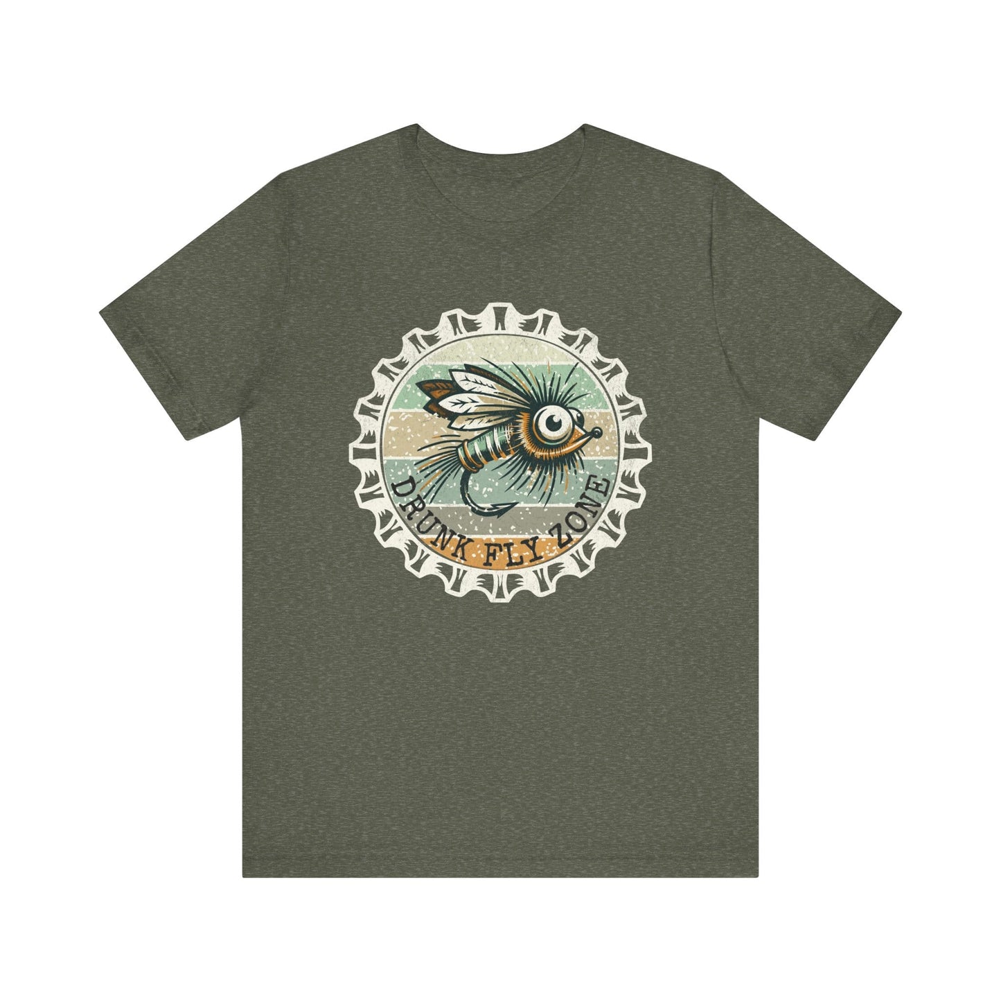 Cotton Tee- Retro Bottlecap Steelhead