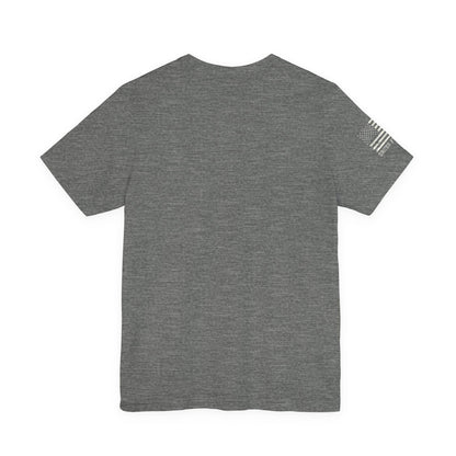 Cotton Tee - American Flag Sleeve