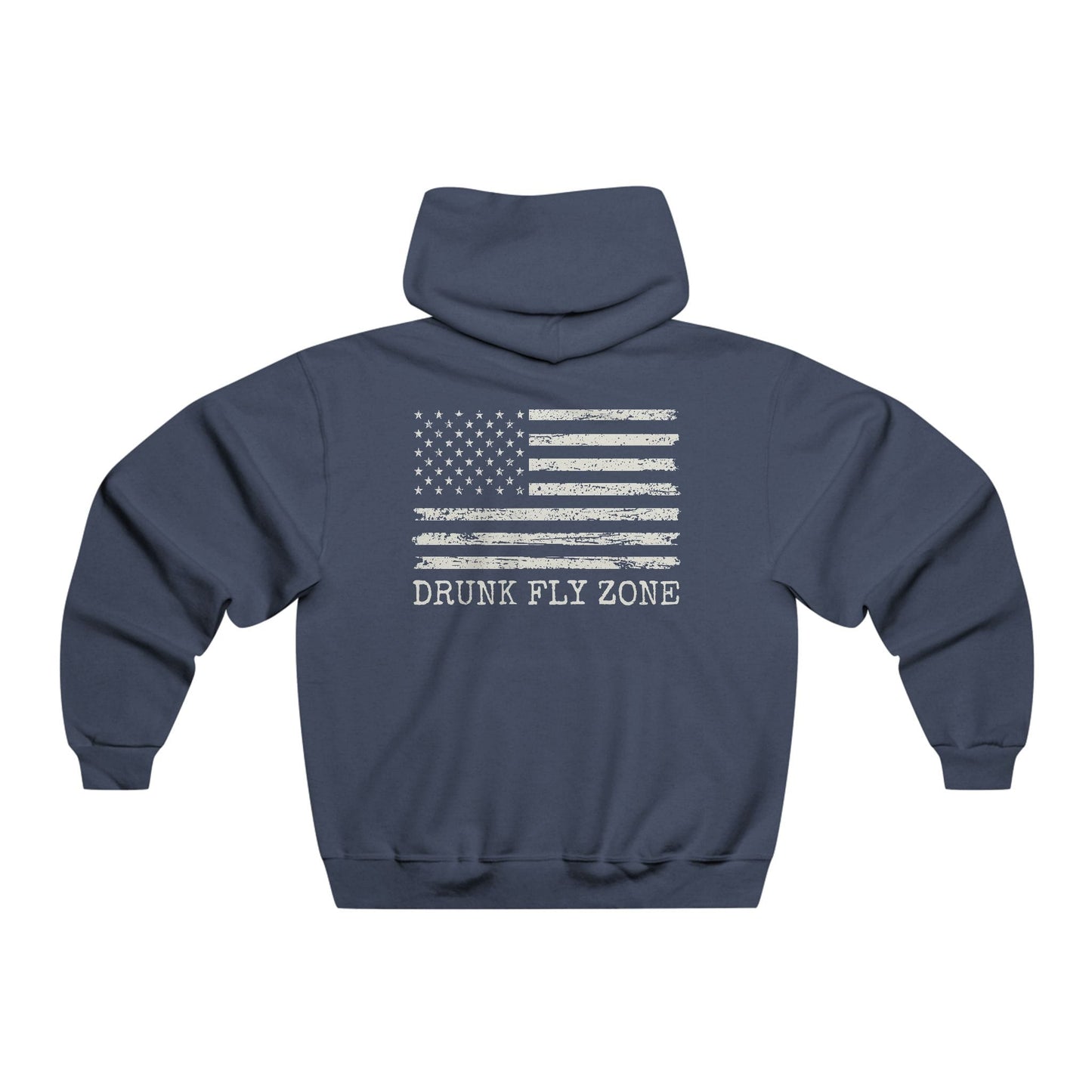 Jerzees Hoodie – American Flag Fishing Logo