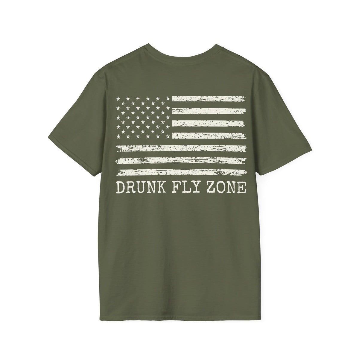Cotton Tee Flag on Back