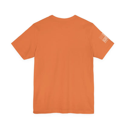 Cotton Tee - American Flag Sleeve