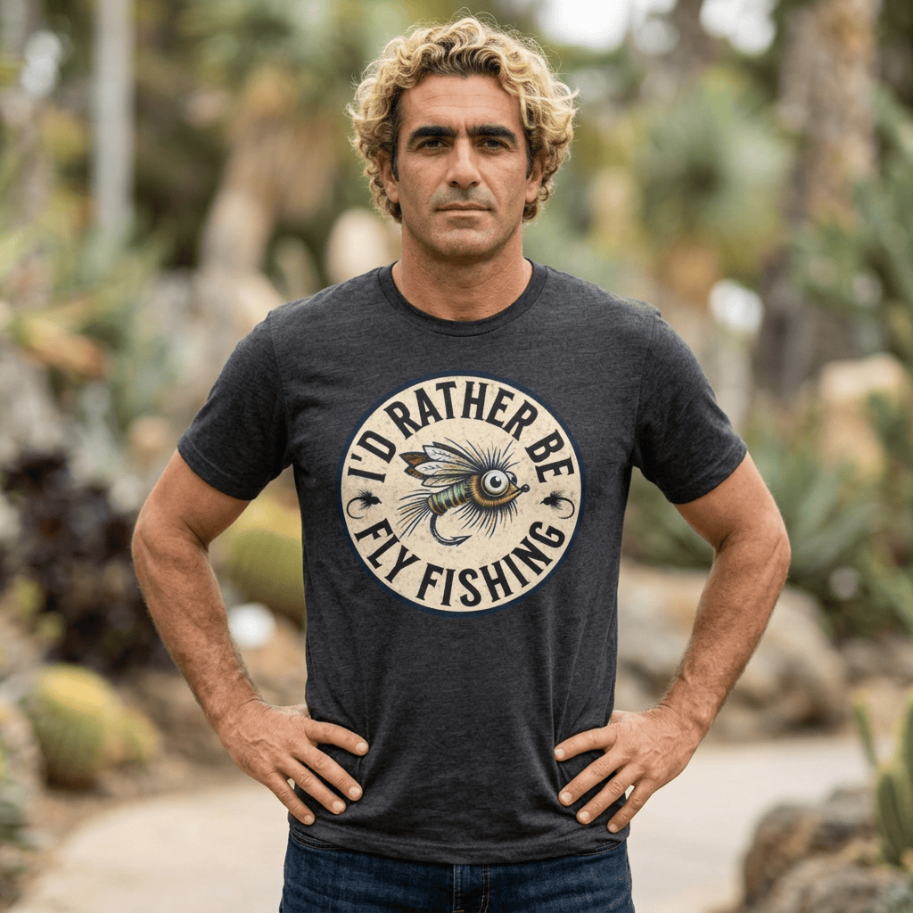 Cotton Tee- I'd Rather Be Fly Fishing