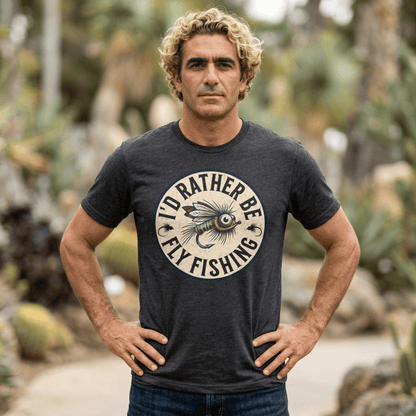 Cotton Tee- I'd Rather Be Fly Fishing