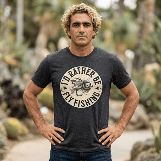 Cotton Tee- I'd Rather Be Fly Fishing