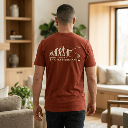 Cotton Tee- Evolution of a Fisherman