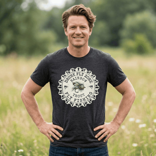 Cotton Tee - Bottlecap Rainbow Trout