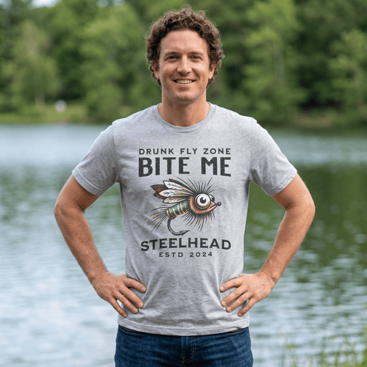 Cotton Tee Bite Me Steelhead