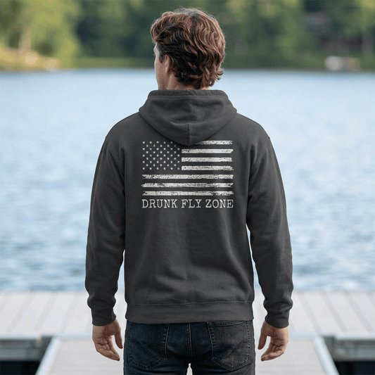 Jerzees Hoodie American Flag