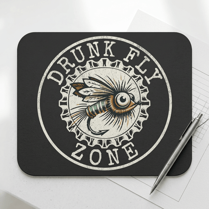 Mouse Pad Drunk Fly Zone