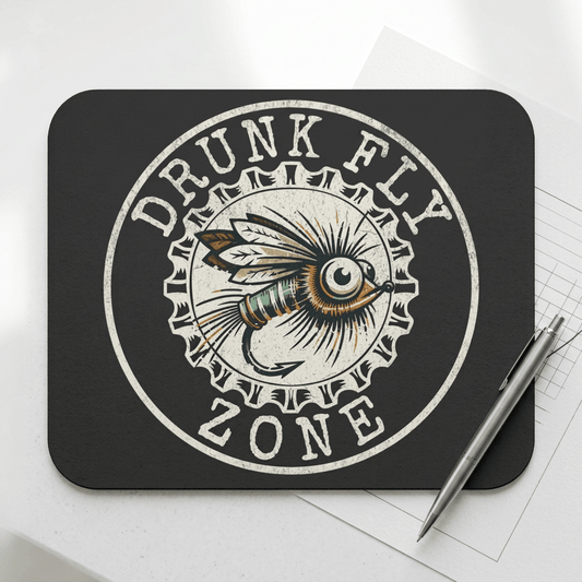 Mouse Pad Drunk Fly Zone