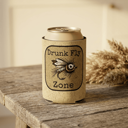Can Cooler - Drunk Fly Zone Logo
