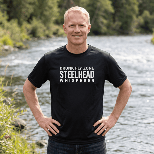 UPF 40+ Poly Tee Steelhead Whisperer
