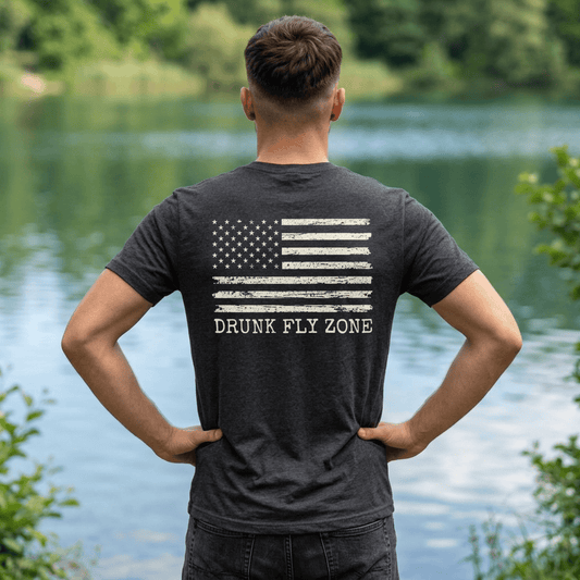 Cotton Tee Flag on Back