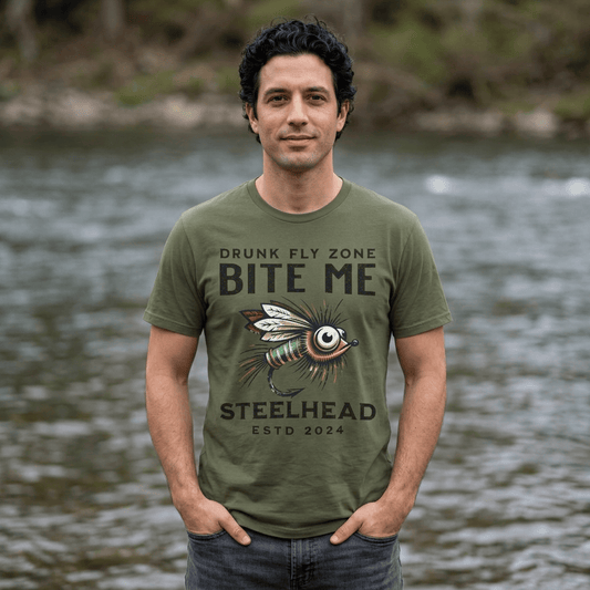 Cotton Tee - Bite Me Steelhead