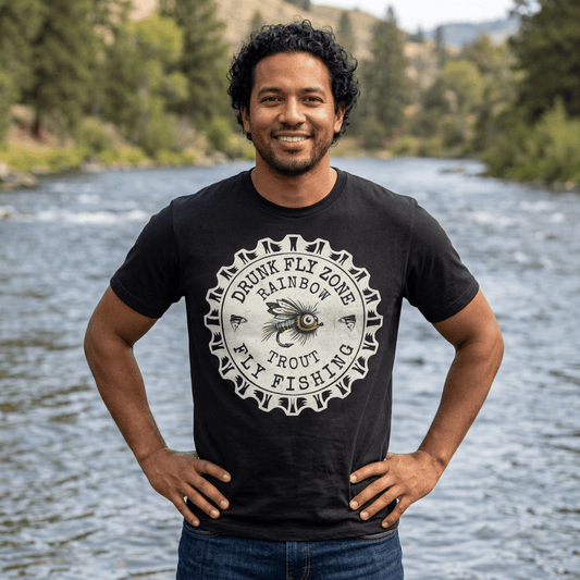 Cotton Tee - Bottlecap Rainbow Trout