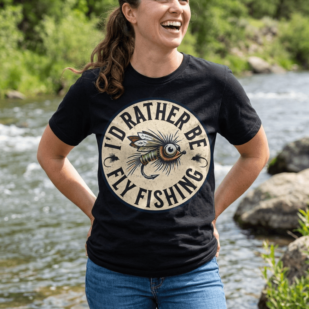 Cotton Tee- I'd Rather Be Fly Fishing