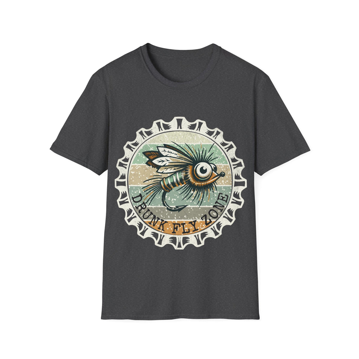 Cotton Tee- Retro Bottlecap Steelhead