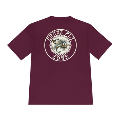 Moisture-Wicking Tee - Drunk Fly Zone Logo