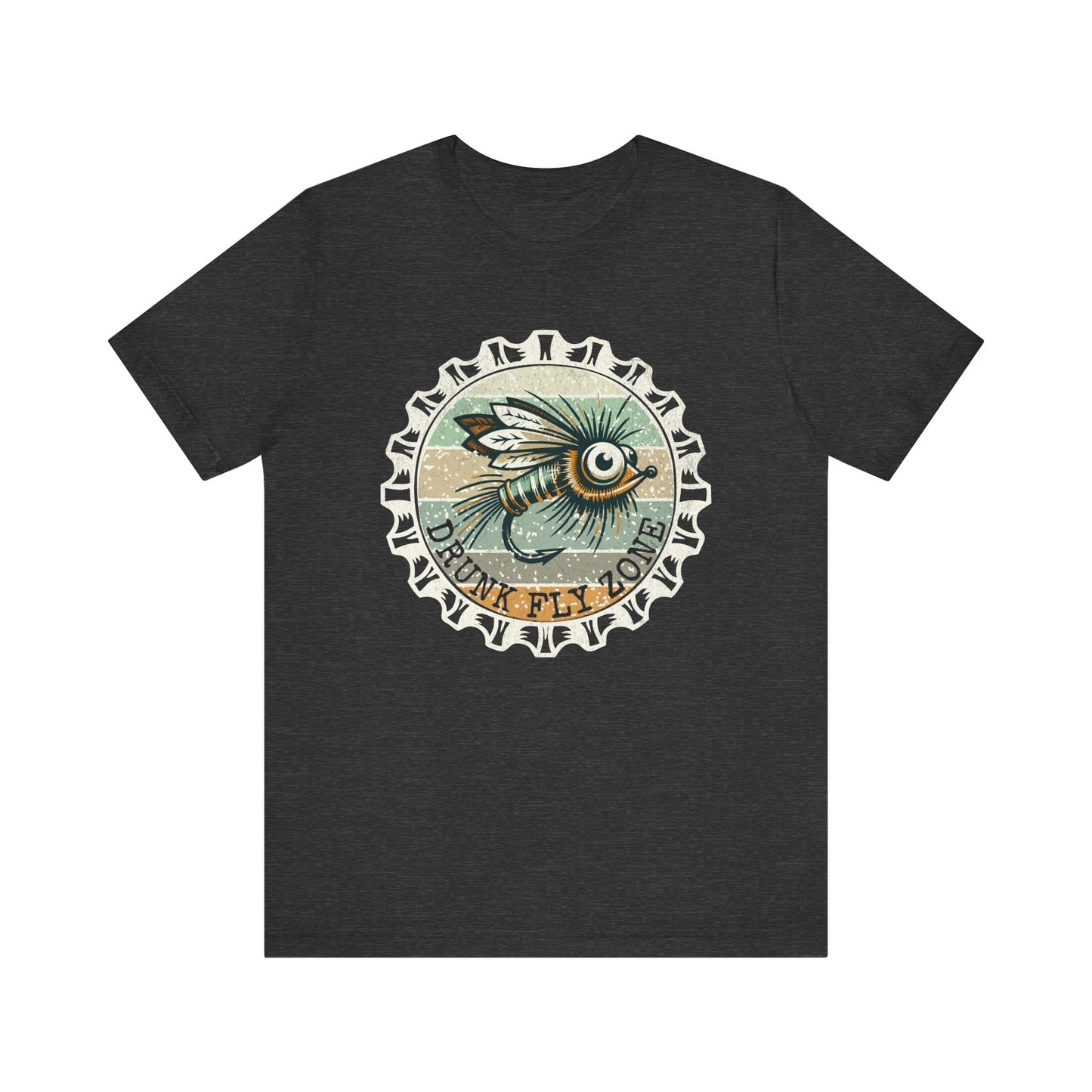 Cotton Tee- Retro Bottlecap Steelhead