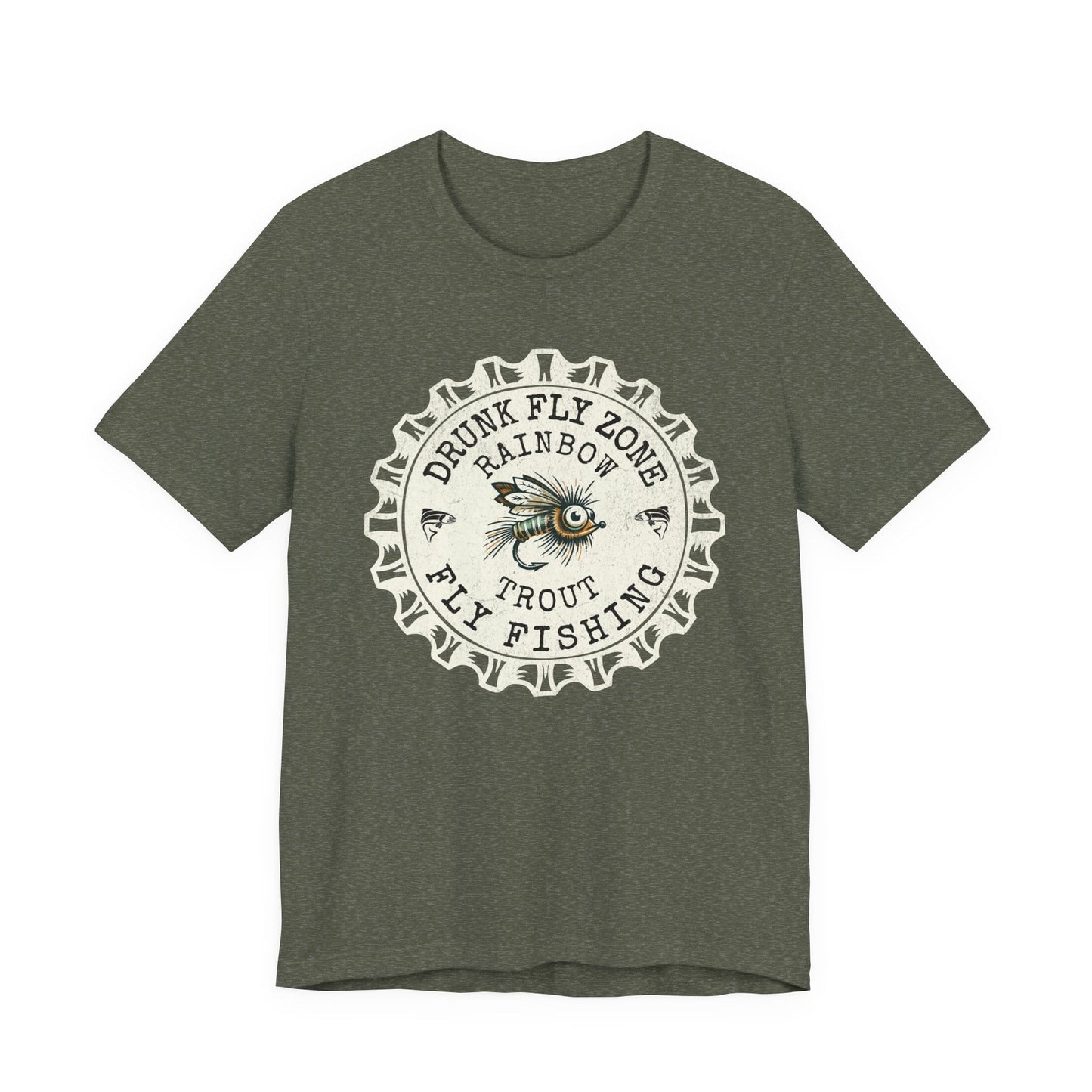 Cotton Tee - Bottlecap Rainbow Trout