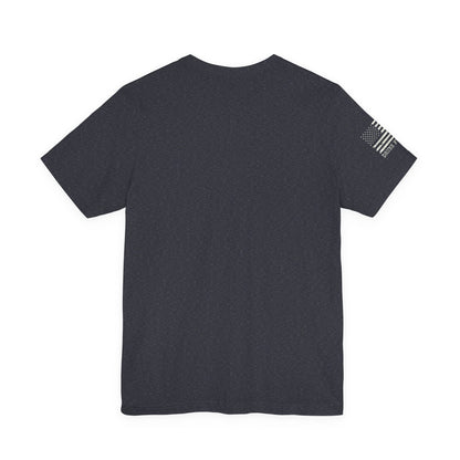 Cotton Tee - American Flag Sleeve