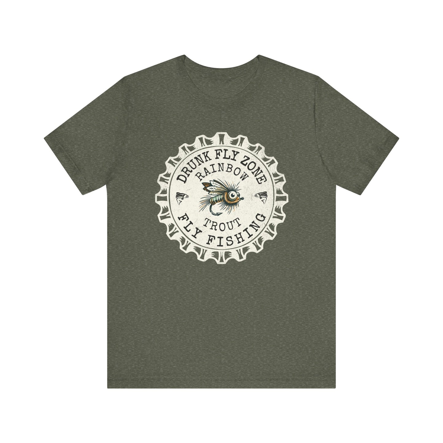 Cotton Tee - Bottlecap Rainbow Trout