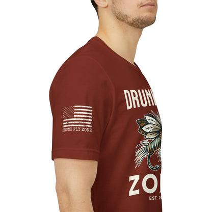 Cotton Tee - American Flag Sleeve
