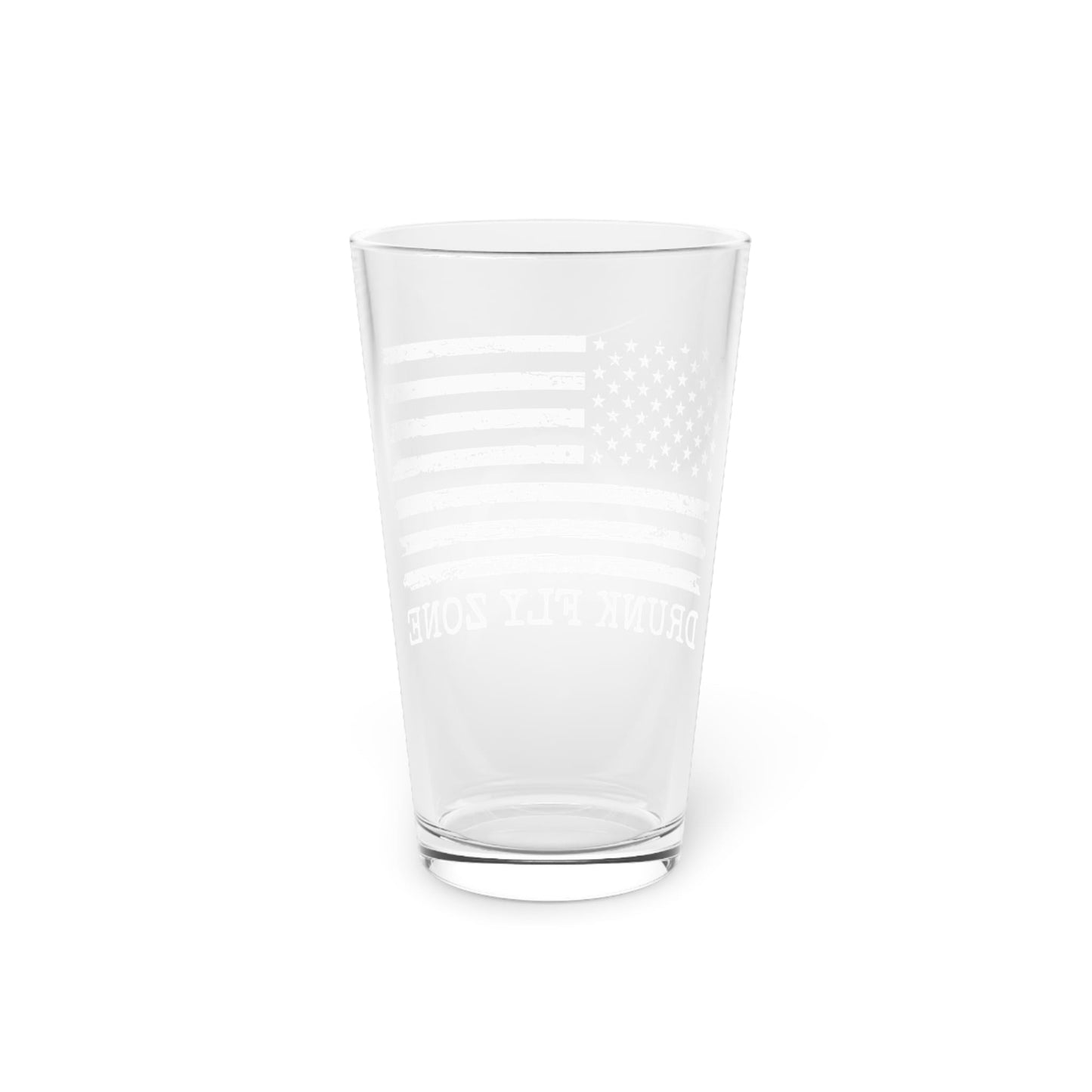Pint Glass 16 oz American Flag