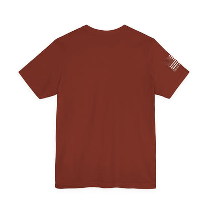 Cotton Tee - American Flag Sleeve
