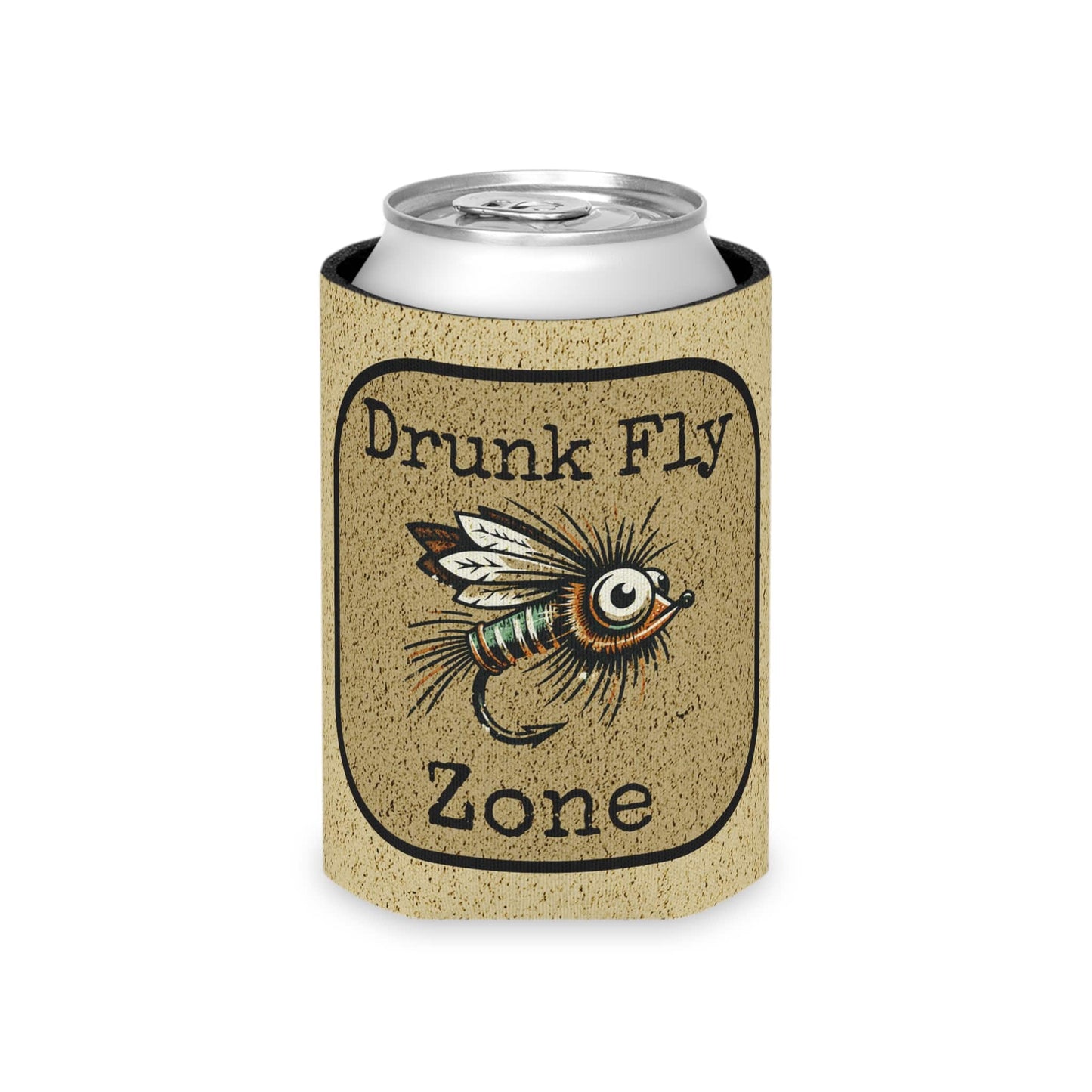 Can Cooler - Drunk Fly Zone Logo