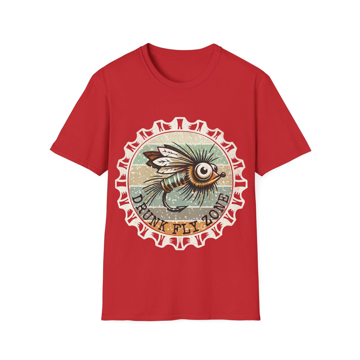 Cotton Tee- Retro Bottlecap Steelhead