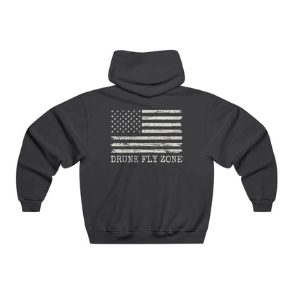 Jerzees Hoodie – American Flag Fishing Logo