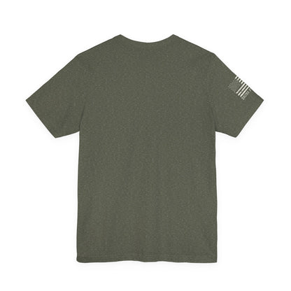 Cotton Tee - American Flag Sleeve
