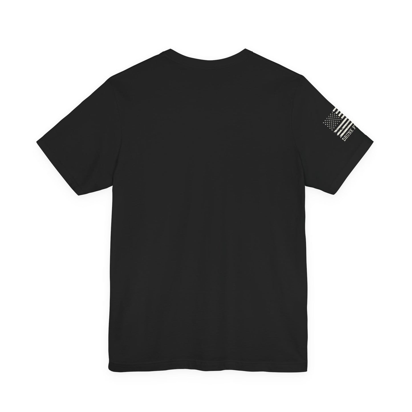 Cotton Tee - American Flag Sleeve