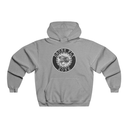 Jerzees Hoodie – Black & White Fishing Logo