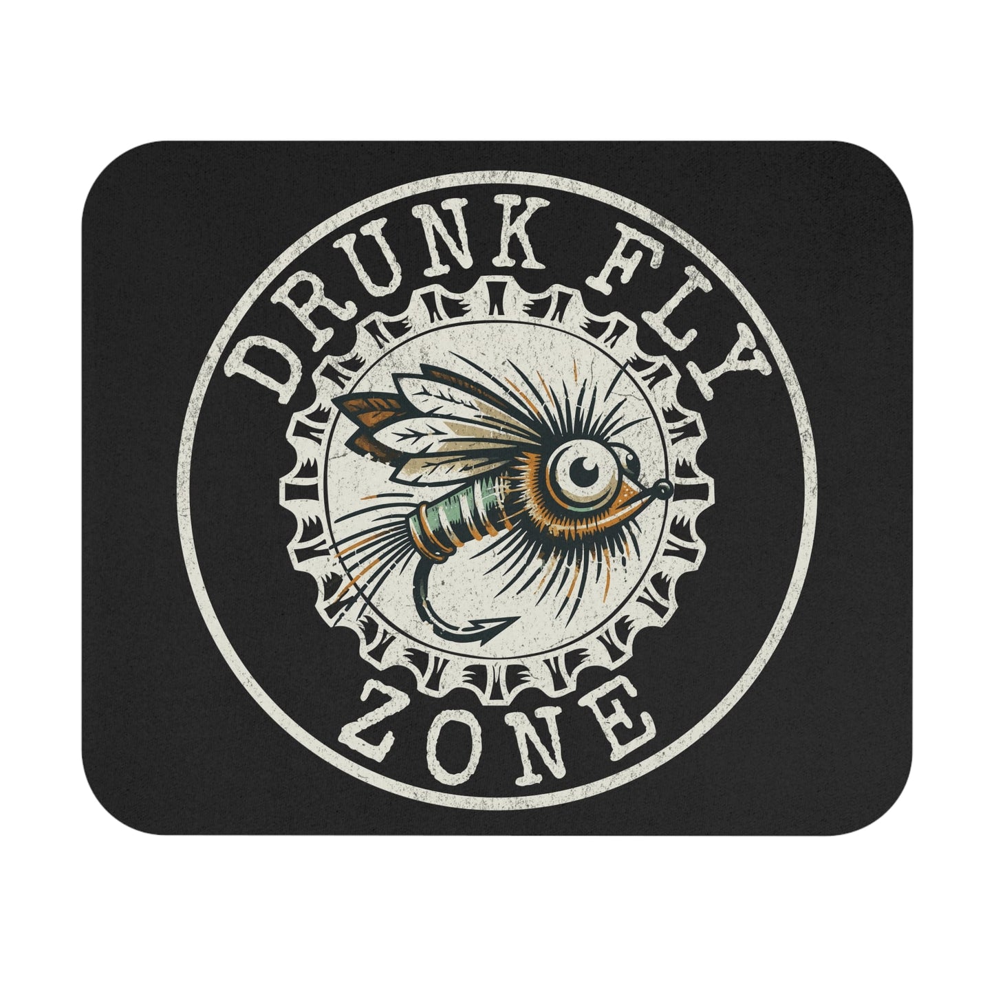 Mouse Pad Drunk Fly Zone