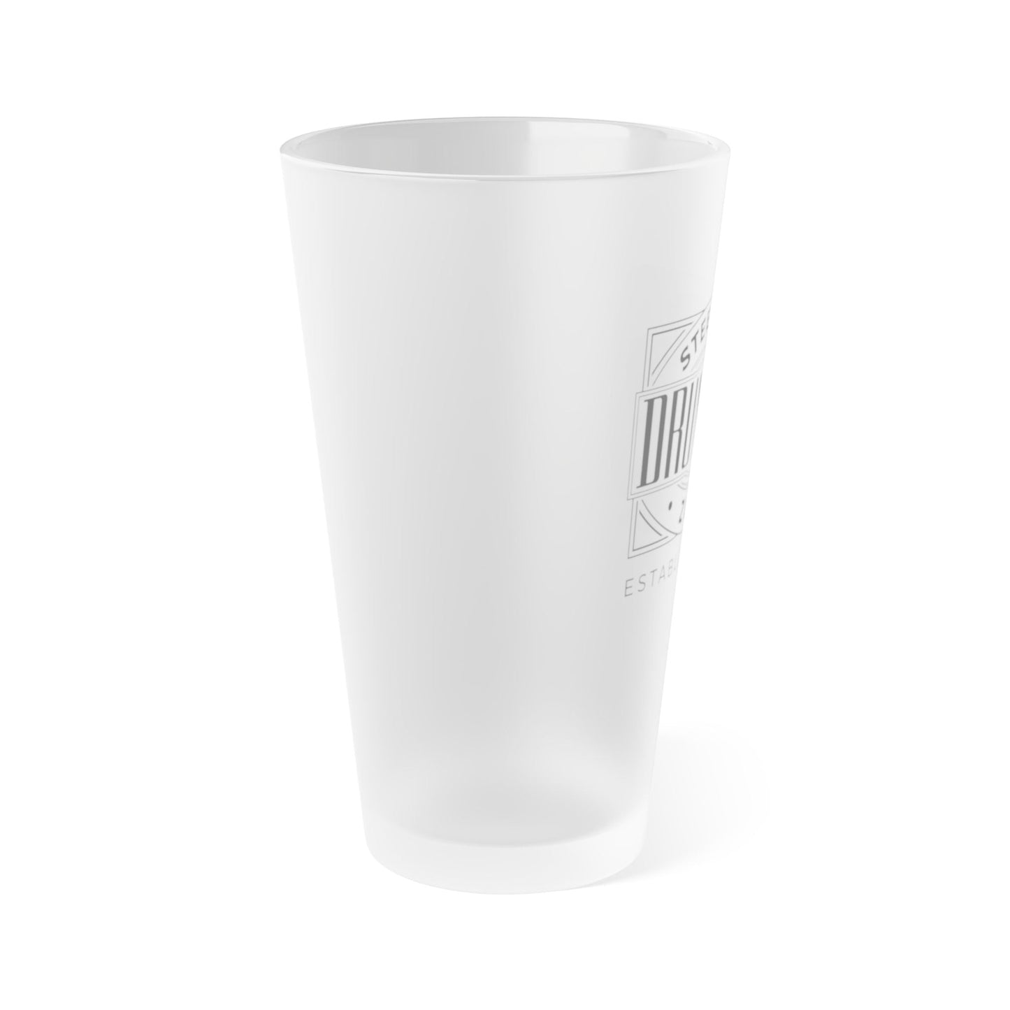 DFZ Frosted Pint Glass, 16oz