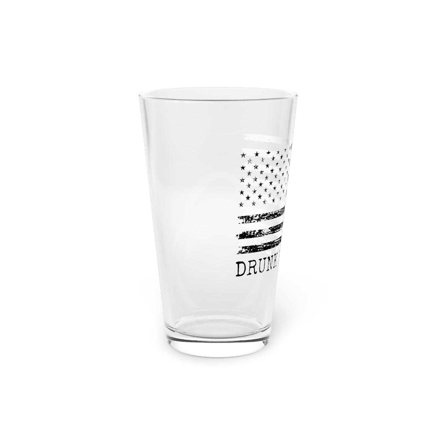 Pint Glass 16 oz American Flag