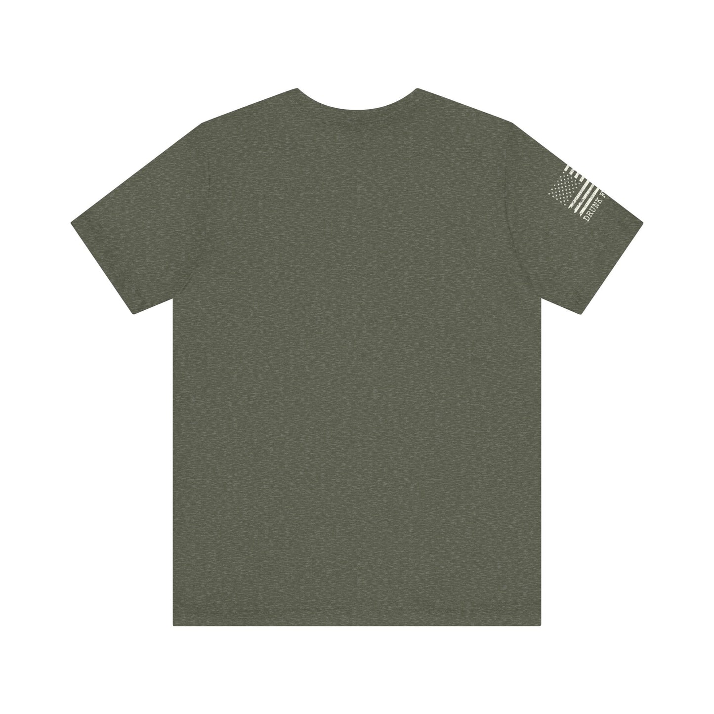 Cotton Tee - American Flag Sleeve
