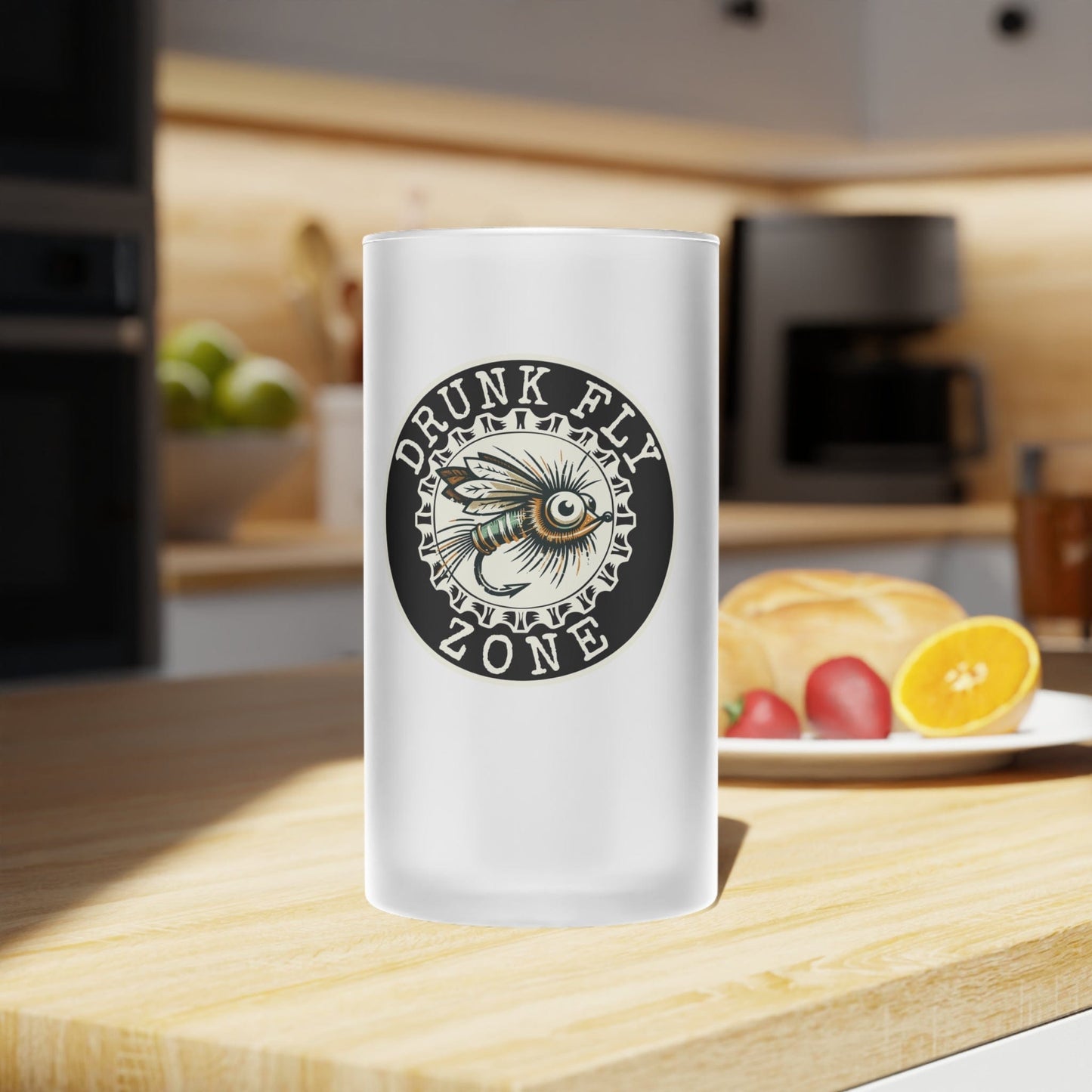 DFZ Frosted Glass Beer Mug