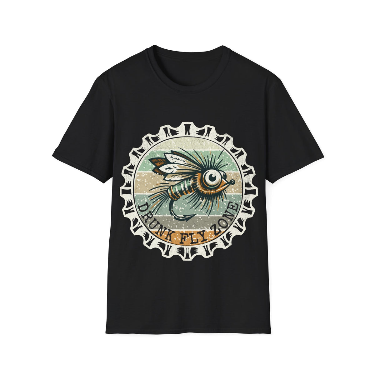 Cotton Tee- Retro Bottlecap Steelhead